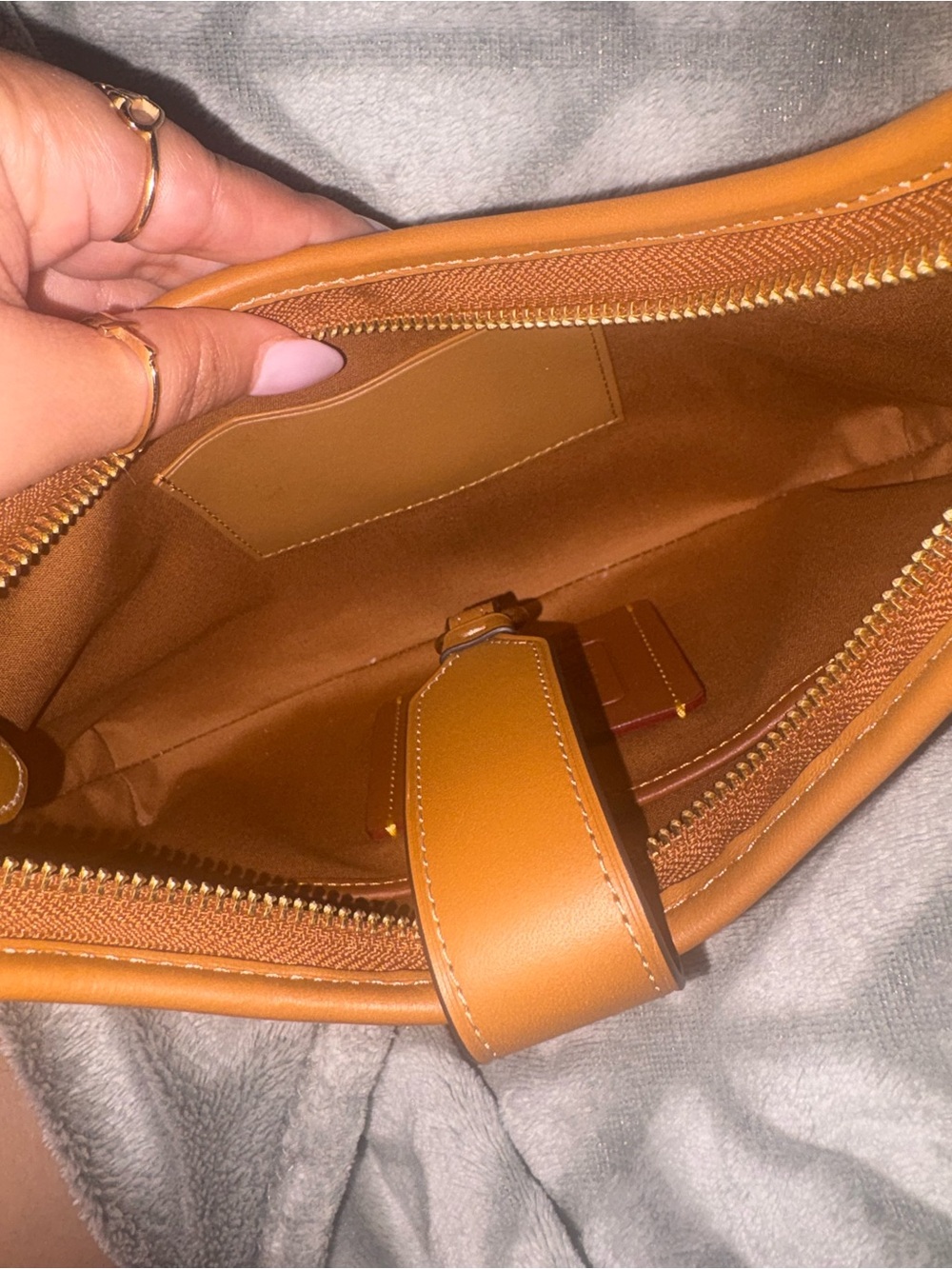 Coach Multicolor Glitter Signature Hobo with Tan Trim - Picture 2 of 6